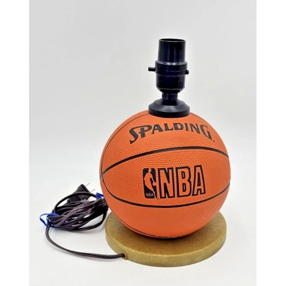 Basketball Lamp Spalding NBA Light Preowned 85in Cord Sports Decor No Shade